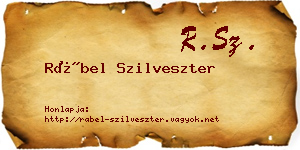 Rábel Szilveszter névjegykártya